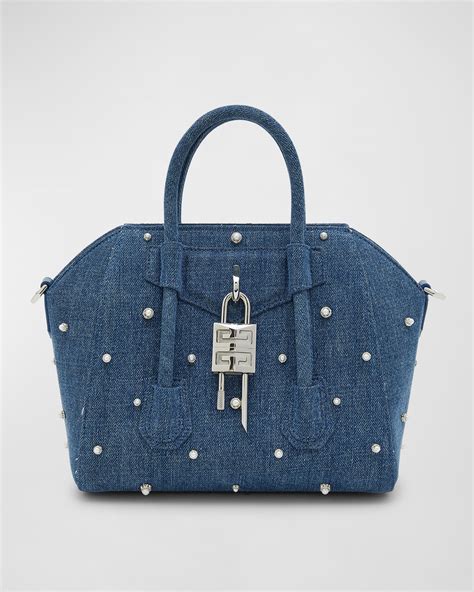 givenchy antigona small blog|mini antigona lock denim tote bag.